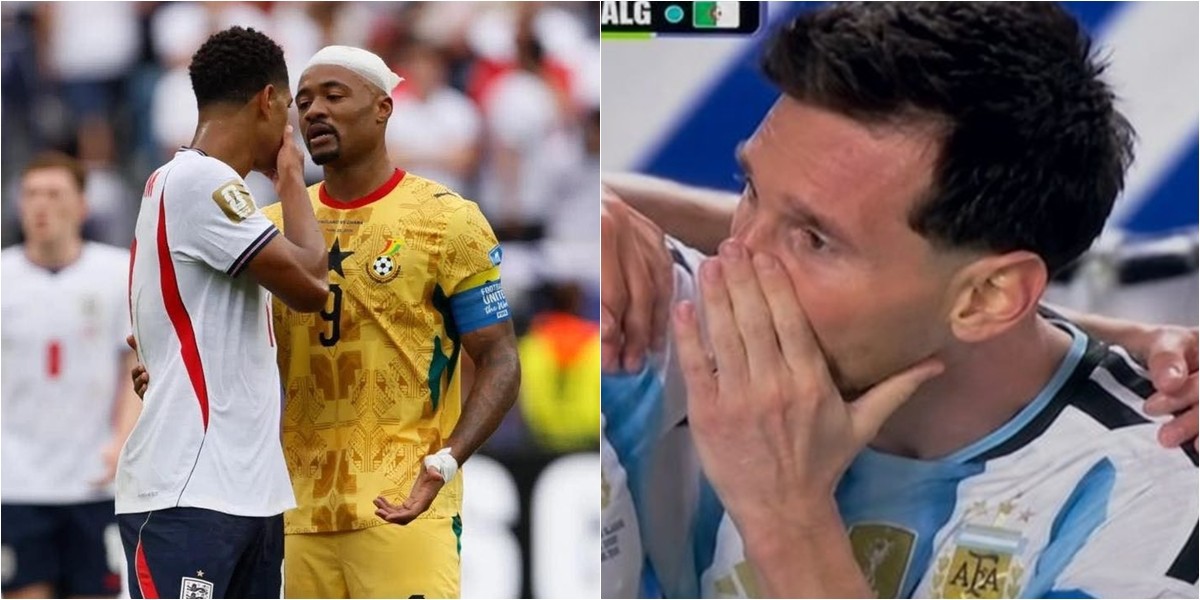Jude Bellingham và Lionel Messi đều không bị phạt khi che miệng nói chuyện.