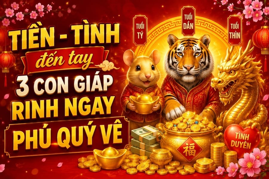 Tiền - Tình đến tay, 3 con giáp rinh ngay phú quý về