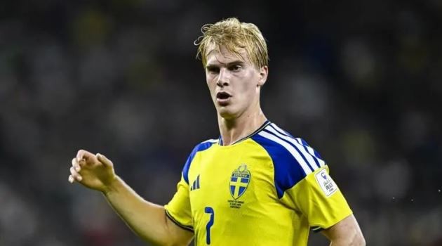 Lucas Bergvall trẻ tuổi và đầy tiềm năng.