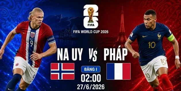 Na Uy và Pháp đụng độ là cuộc chiến đáng xem giữa Erling Haaland với Kylian Mbappe.