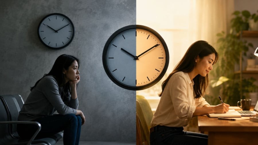 Mức độ chú ý khác nhau khiến cho cảm giác thời gian trôi nhanh chậm khác nhau