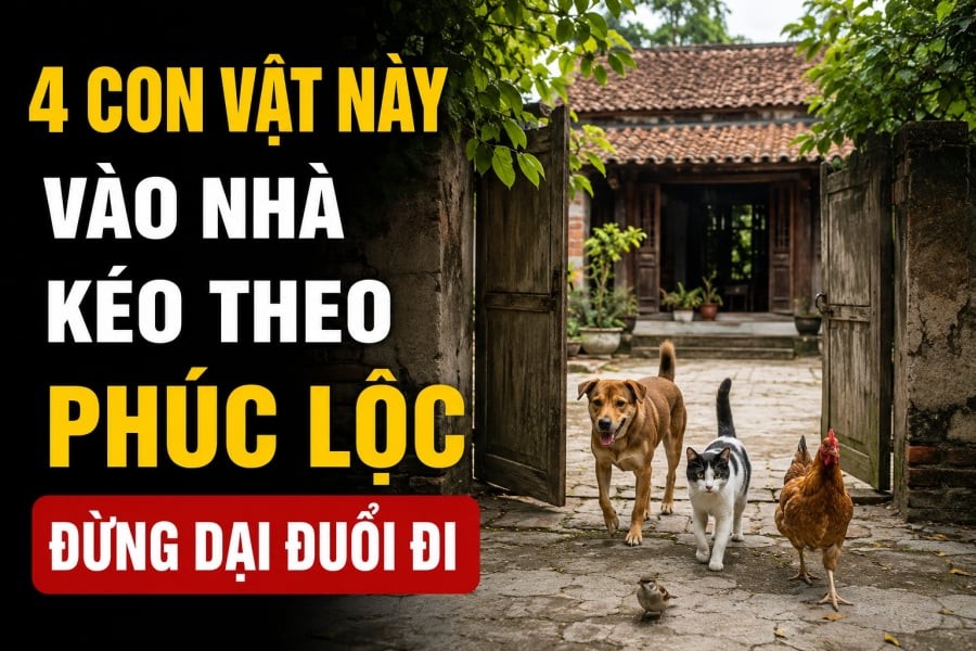 4 con vật này vào nhà kéo theo Phúc Lộc, đừng dại đuổi đi