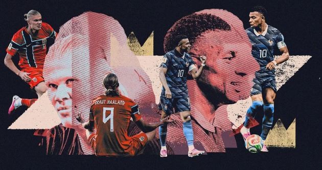 Haaland và Mbappe là 2 siêu sao thế hệ mới.