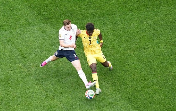 Ghana cầm hòa thành công tuyển Anh. Ảnh nguồn: Getty Images.
