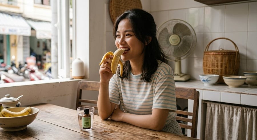 Nếu bạn thường xuyên cảm thấy uể oải hoặc thiếu năng lượng vào buổi sáng, chuối chính là 