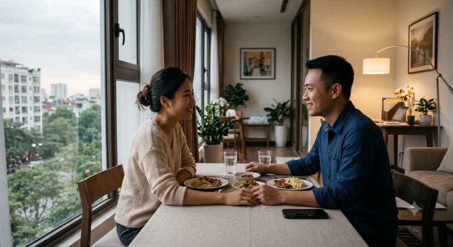 Sự quan tâm và những cuộc trò chuyện chân thành có thể giúp hàn gắn khoảng cách trong hôn nhân.