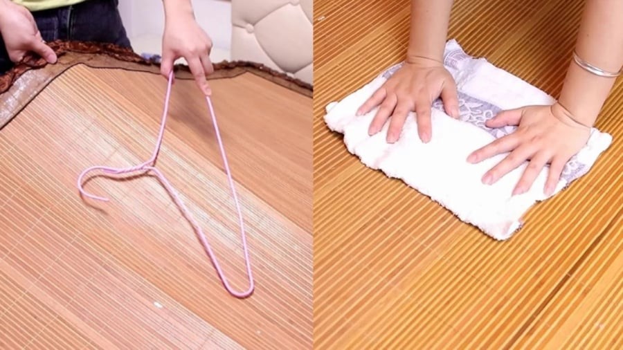 Bạn có thể làm sạch chiếu trúc mà không cần giặt bằng nước.