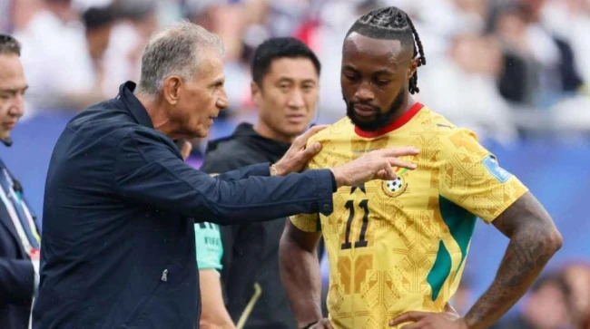 HLV Carlos Queiroz giúp Ghana phòng ngự ấn tượng. Ảnh: Getty Images.