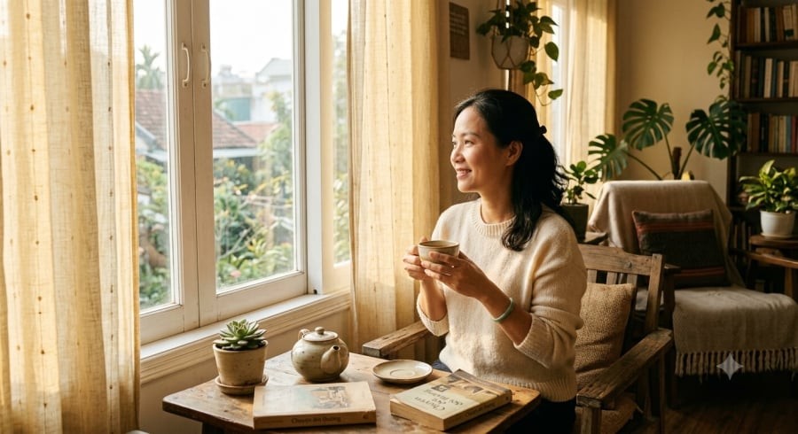 Hạnh phúc đôi khi bắt đầu từ khả năng trân trọng những khoảnh khắc bình dị trong cuộc sống thường ngày.