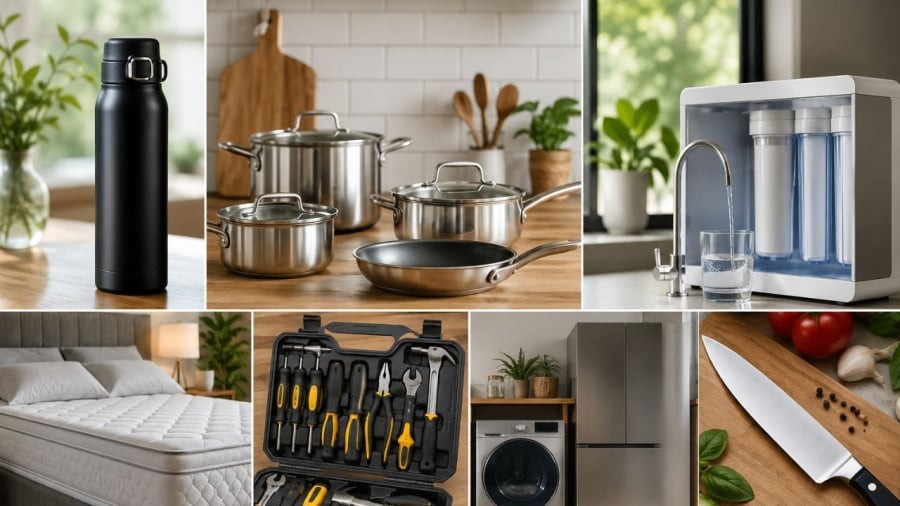 Những món đồ này mua đồ rẻ có thể nhanh hỏng nên tổng chi phí cho chúng có khi lại tốn kém hơn