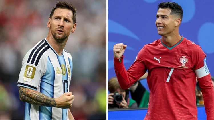 Người hâm mộ đang chờ đợi vào kịch bản tuyển Argentina của Lionel Messi chạm trán tuyển Bồ Đào Nha của Cristiano Ronaldo ở chung kết World Cup 2026. Ảnh: BBC Sport.