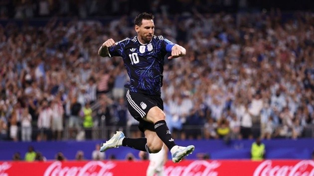 Messi tiếp tục tạo nên những kỷ lục mới cùng Argentina. Ảnh: Getty Images