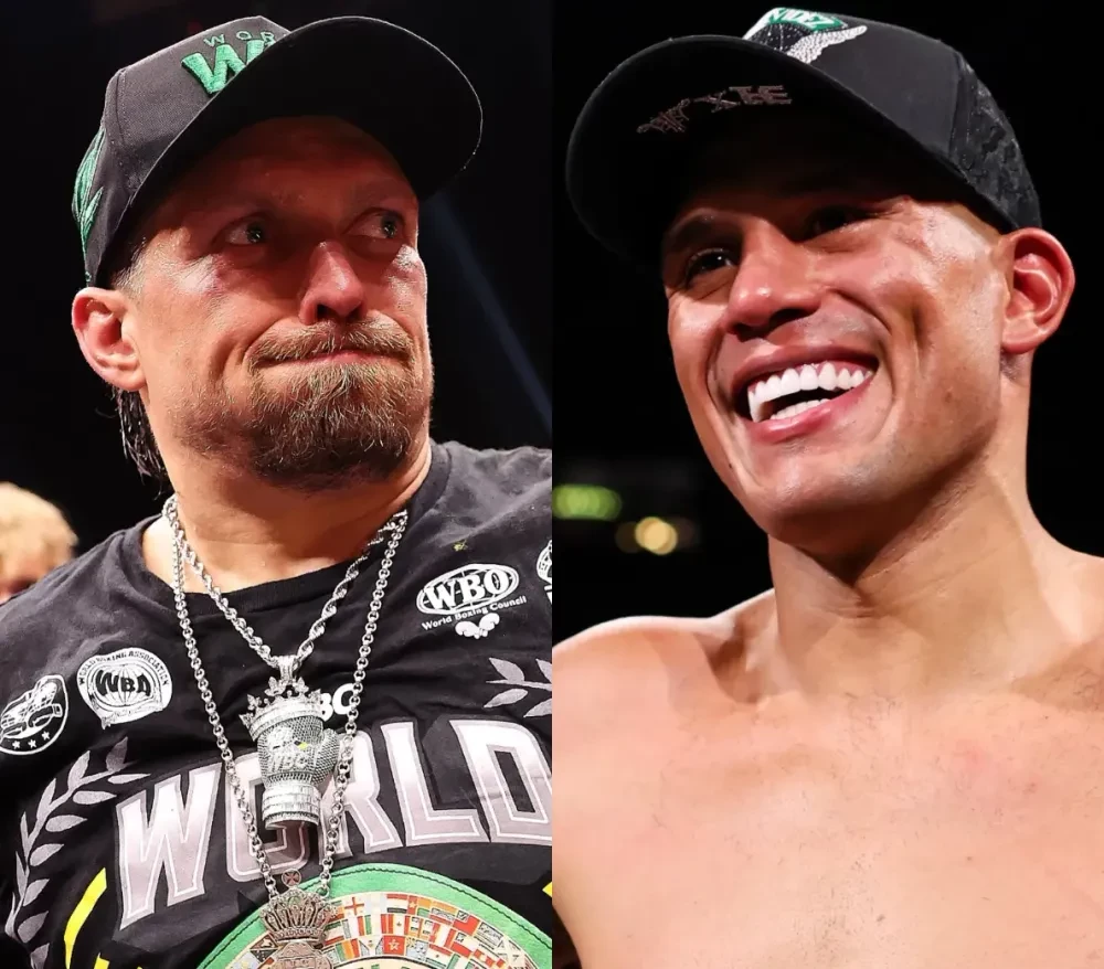 Oleksandr Usyk and David Benavidez