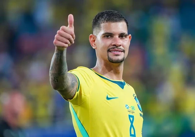 Bruno Guimaraes là nhân tố quan trọng ở tuyến giữa Newcastle lẫn ĐT Brazil. Ảnh: Getty Images