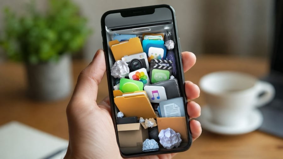 Hãy chú ý bộ nhớ đầy không chỉ vì ảnh hay video lưu trữ