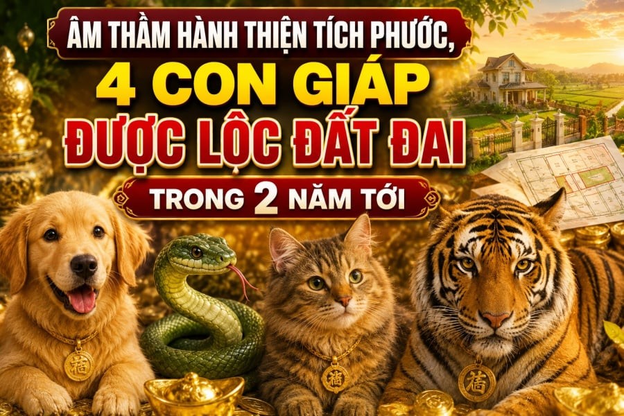 Âm thầm hành thiện tích phước, 4 con giáp được lộc đất đai trong 2 năm tới
