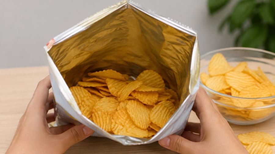 Vì sao các loại túi này hay có khoảng trống và họ bơm khí gì vào đó?