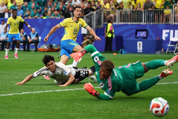 Gabriel Martinelli ghi bàn giúp Brazil đánh bại Nhật Bản. Ảnh: Getty Images