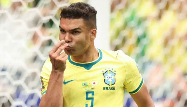 Casemiro ghi bàn cho Brazil. Ảnh: Getty Images.