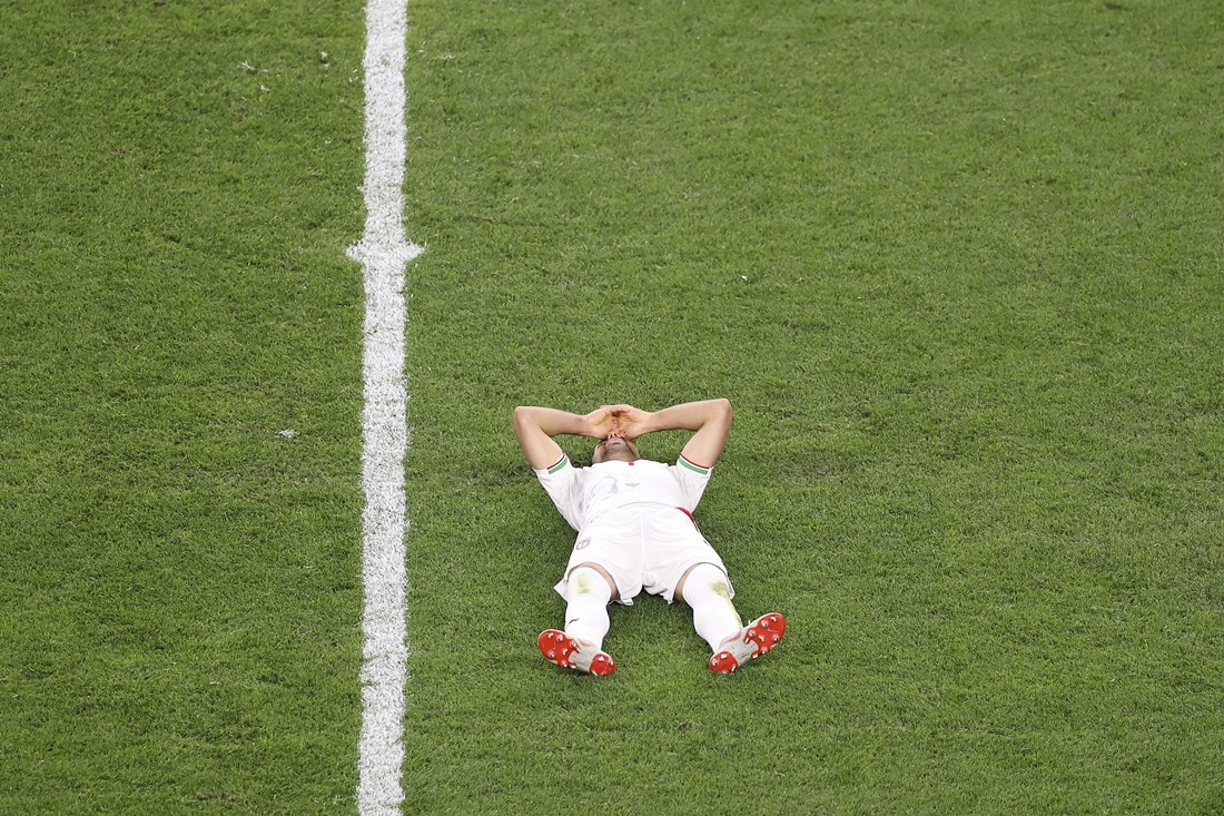 Đội tuyển Iran đã chia tay World Cup một cách cay đắng. Ảnh: FIFA.