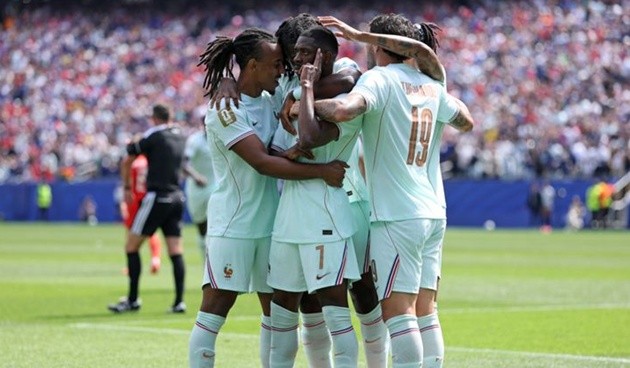 Rất khó để cản Pháp vào lúc này. (Ảnh: DAZN)
