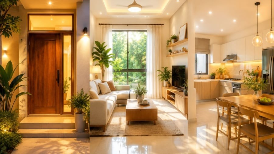 Những nơi này trong nhà duy trì được ánh sáng hợp lý càng mang lại sinh khí