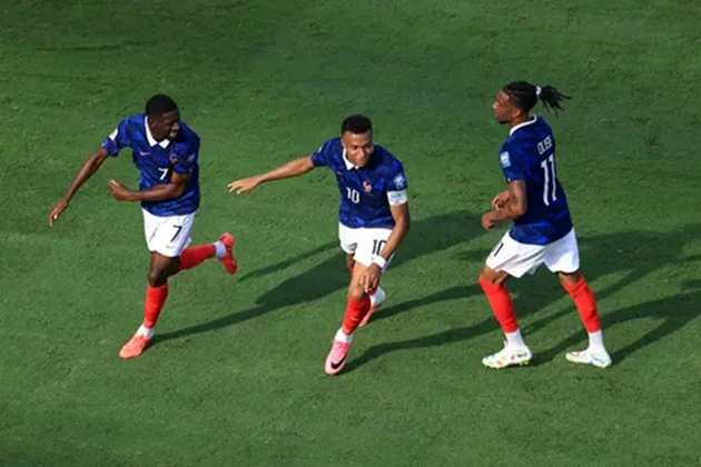 Cùng với Dembele và Mbappe, Olise tạo nên bộ ba tấn công đáng sợ của ĐT Pháp. Ảnh: Getty Images