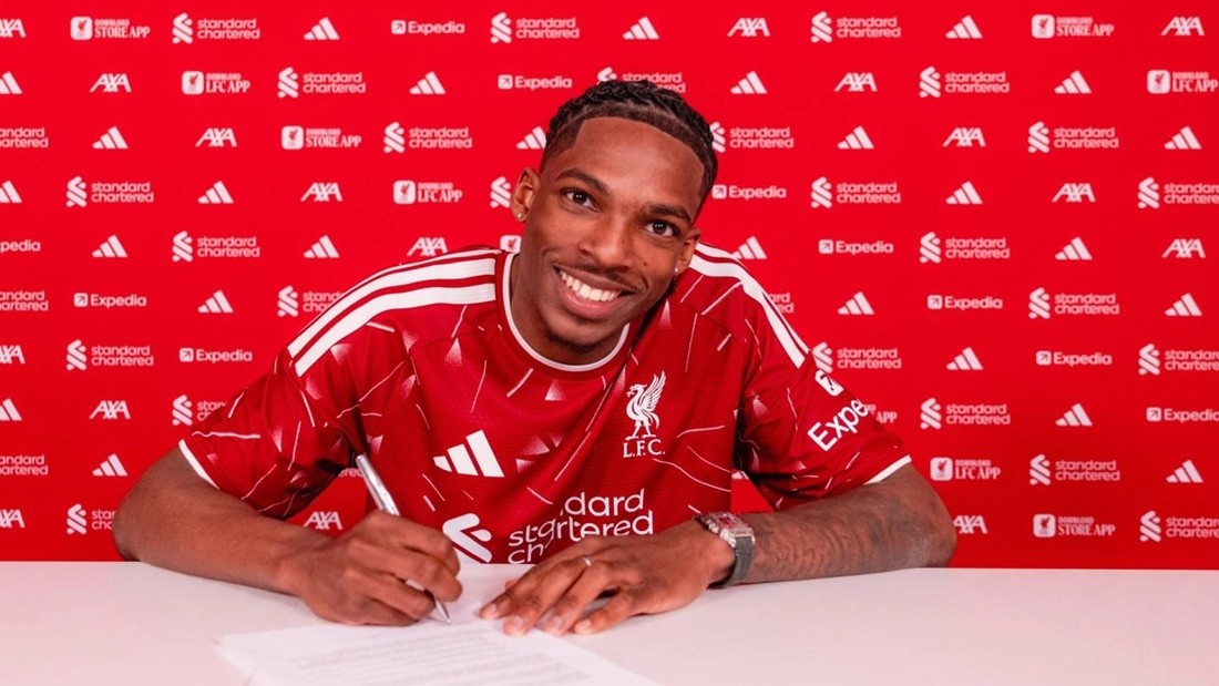 Jeremy Jacquet chính thức gia nhập Liverpool. Ảnh: Liverpool FC.