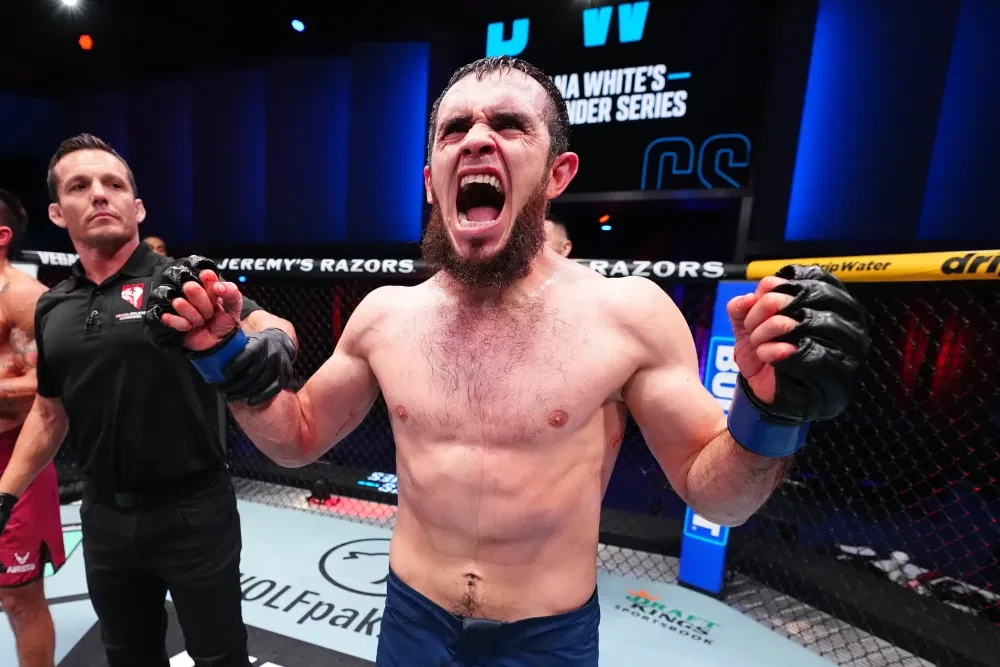 Magomed Zaynukov ăn mừng chiến thắng tại Dana White's Contender Series