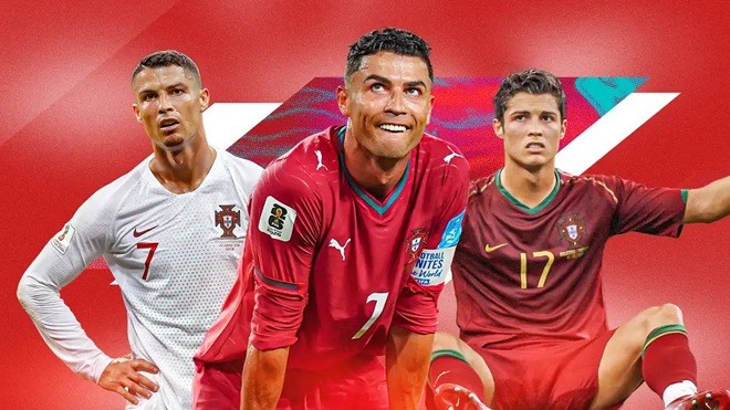 Ronaldo chưa từng ghi bàn ở vòng knock-out World Cup. Ảnh: Getty.