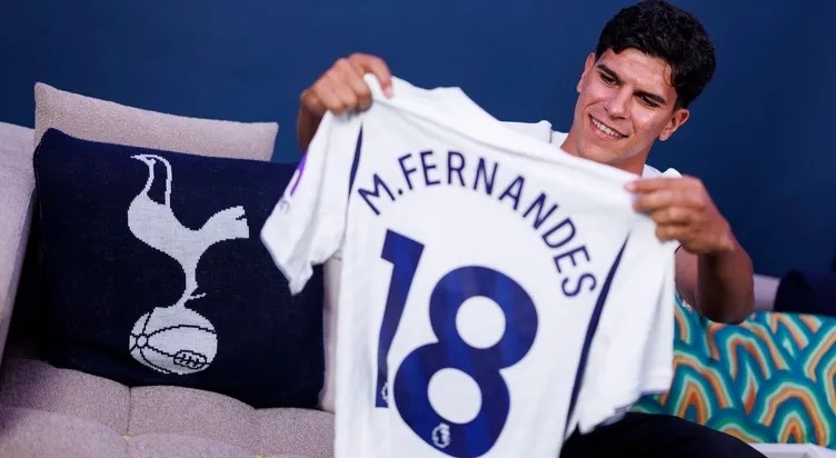 Mateus Fernandes sẽ khoác số áo 18 tại Tottenham. Ảnh: Tottenham Hotspur FC.