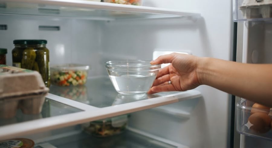 Giấm trắng chứa axit axetic – một chất có khả năng trung hòa các phân tử gây mùi trong không khí. 