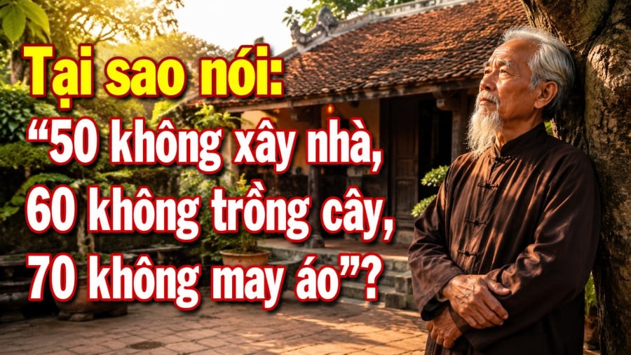 Tại sao nói: '50 không xây nhà, 60 không trồng cây, 70 không may áo'?