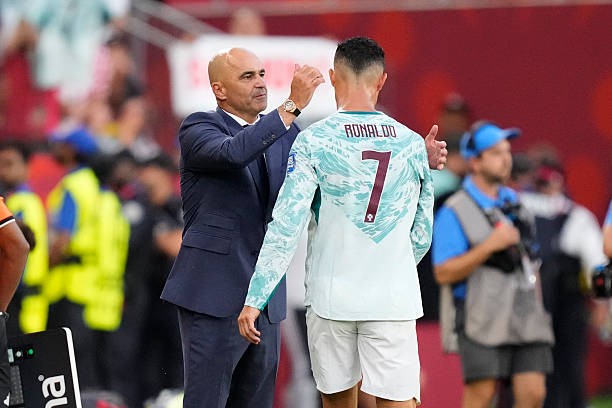 Bản lĩnh của Martinez được thể hiện rõ thông qua quyết định rút Ronaldo khỏi sân. Ảnh: Getty Images. 