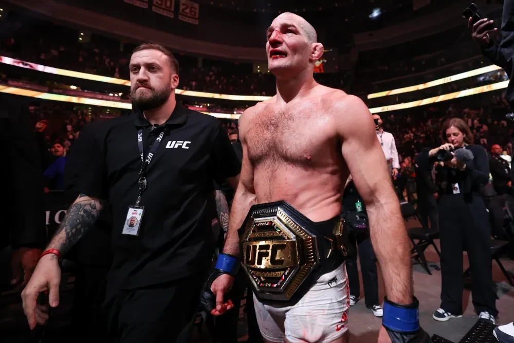 Sean Strickland exits ring