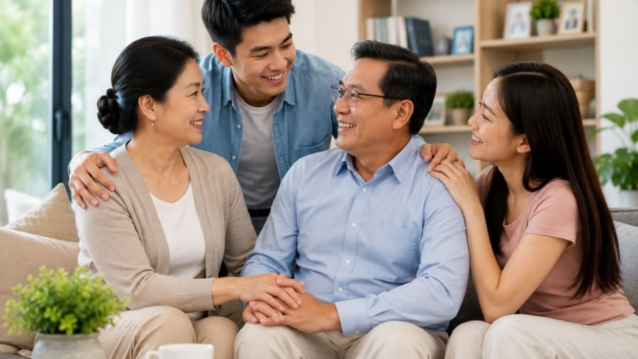 Đến tuổi 50, gia đình,sức khỏe và những mối quan hệ đã tương đối ổn định