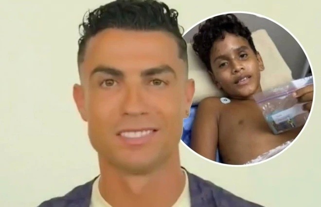 Ronaldo gửi thông điệp đặc biệt đến Andres. Ảnh: Chụp màn hình.