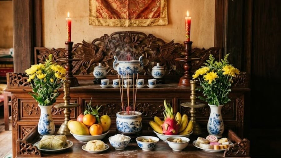Gia chủ không nên đặt đồ giả lên bàn thờ.
