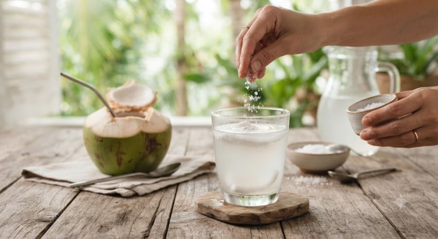 Sau khi tập luyện hoặc lao động trong thời tiết nóng bức, cơ thể không chỉ mất nước mà còn thất thoát nhiều khoáng chất.