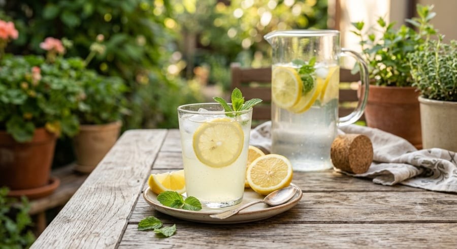 Uống nước chanh pha loãng với lượng vừa phải có thể giúp bổ sung vitamin C và khuyến khích cơ thể uống đủ nước mỗi ngày.