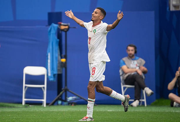 Ounahi tỏa sáng với cú đúp dành cho Morocco. Ảnh: Getty Images.