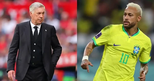 HLV Ancelotti tiết lộ thái độ của Neymar ở ĐT Brazil. Ảnh: Getty Images