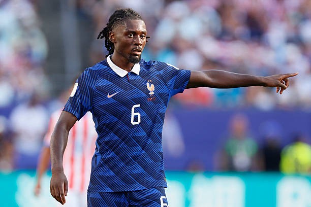 Manu Kone (6.9): Dù phải nhận thẻ vàng sau một pha phạm lỗi thô bạo, Kone vẫn là một trong những điểm sáng của Pháp. Anh suýt chút nữa đã ghi bàn nếu cú sút xa hiểm hóc không bị thủ môn Orlando Gill cản phá xuất sắc. Ảnh: Getty Images