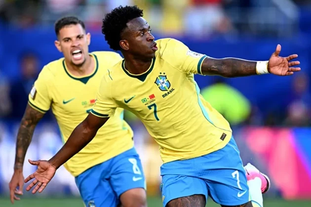 Vinicius là niềm hy vọng trên hàng công của ĐT Brazil. Ảnh: Getty Images