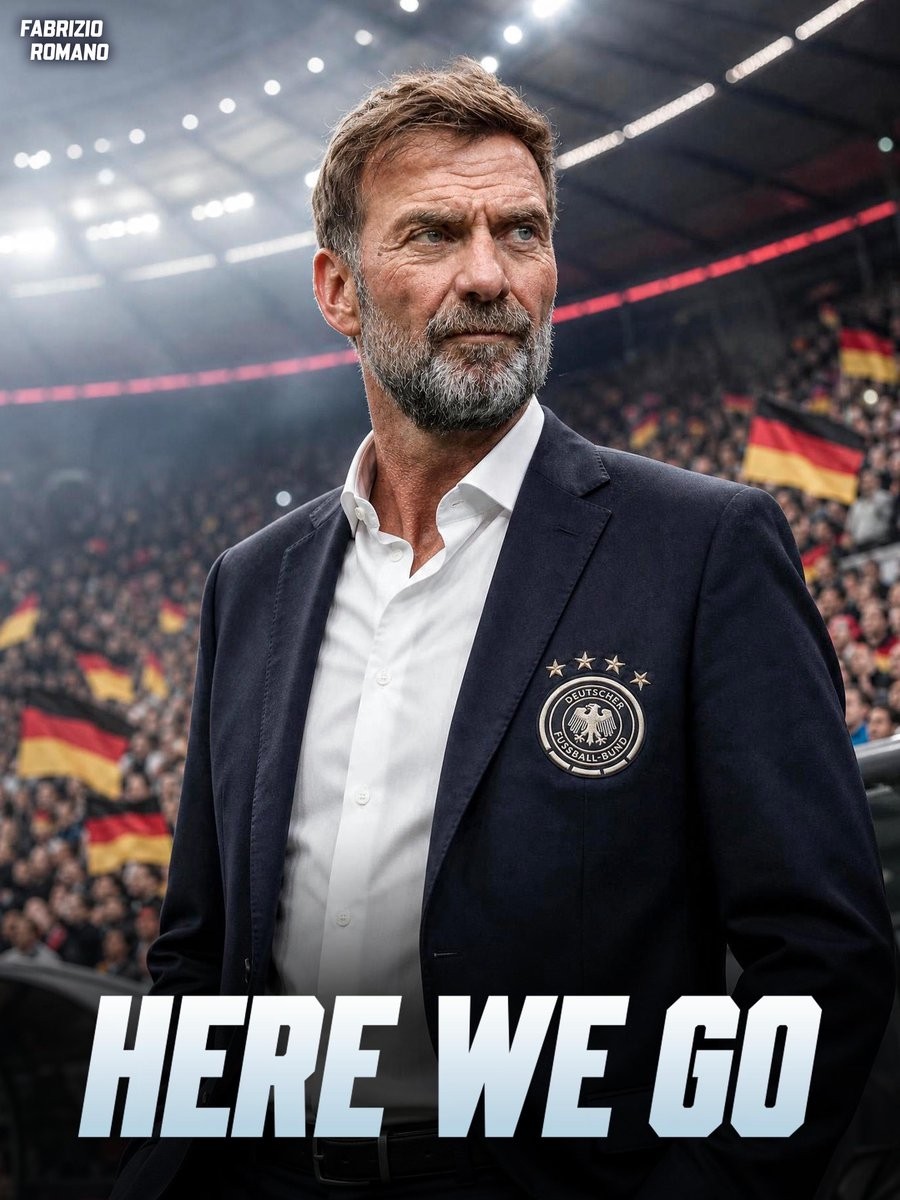 Jurgen Klopp được cho đã đạt thỏa thuận để dẫn dắt tuyển Đức. Ảnh: @FabrizioRomano - X.com.
