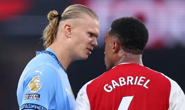 Haaland và Gabriel là đối thủ của nhau tại Ngoại hạng Anh. (Ảnh: Getty Images)