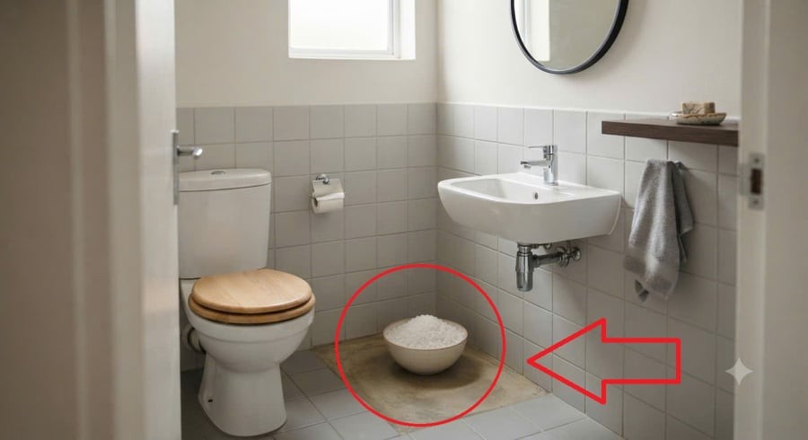 Vì sao nên đặt 1 bát muối trắng trong nhà vệ sinh