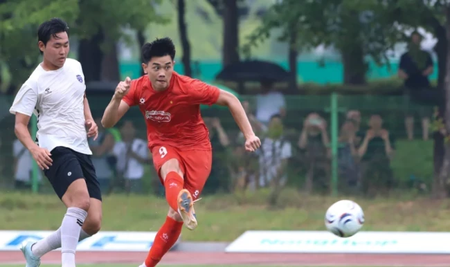 Tuyển Việt Nam thắng Siheung FC 6-0. Ảnh: VFF.