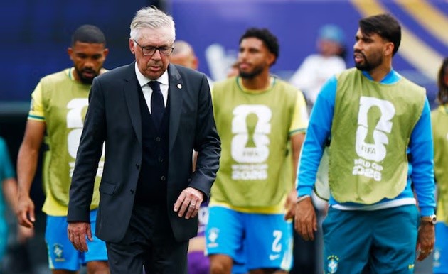 Ancelotti thất bại với Brazil tại World Cup 2026. (Ảnh: Getty Images)