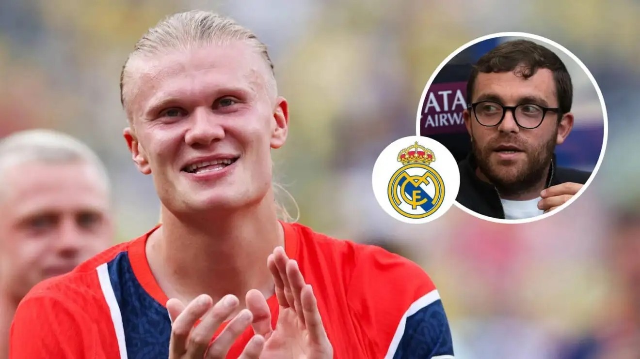Fabrizio Romano phủ nhận khả năng Erling Haaland cập bến Real Madrid hè này. Ảnh: Football365.